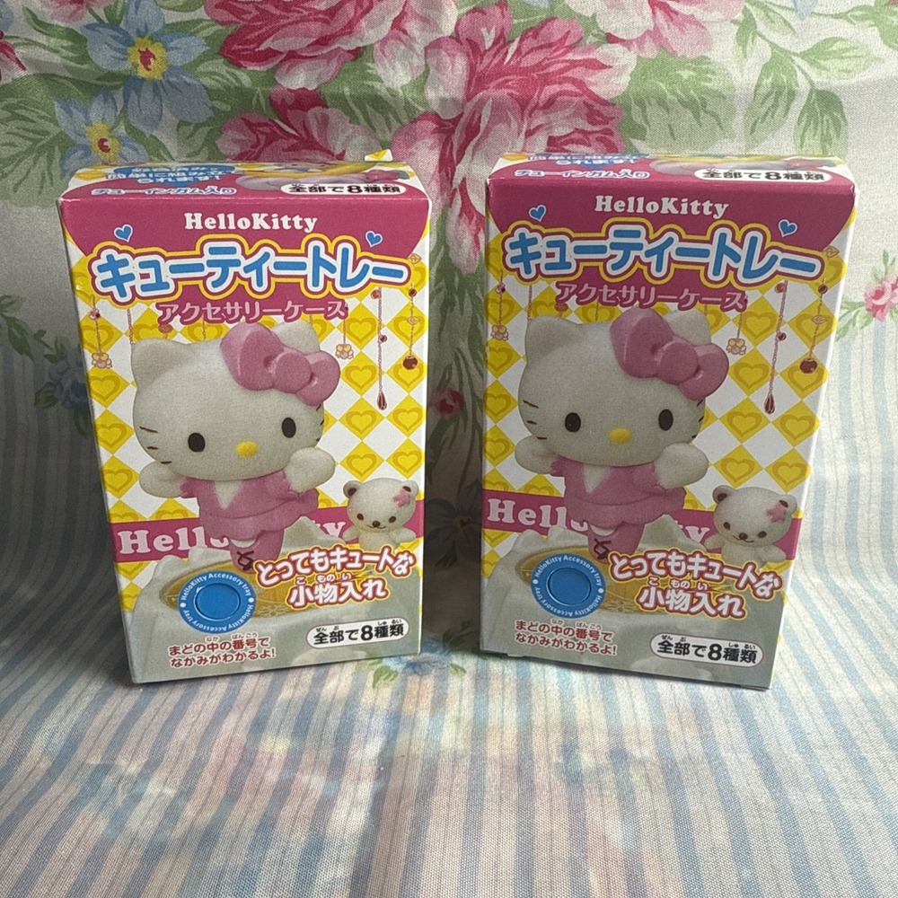 Sanrio Hello Kitty Cutie Tray Accessory Case Blind Box Figure Japan NIB Lot 2